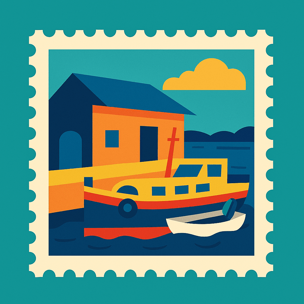 Dromineer Boat Stamp