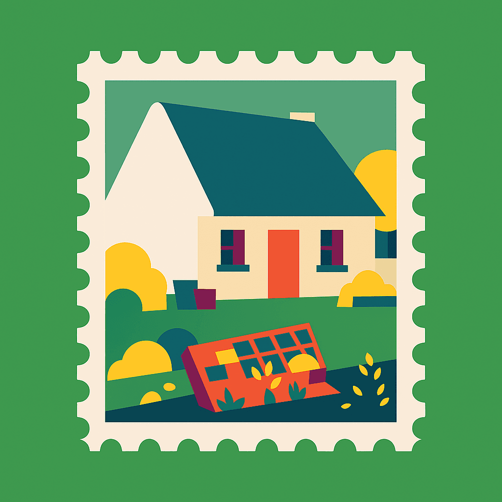 Dromineer Green Cottage Stamp